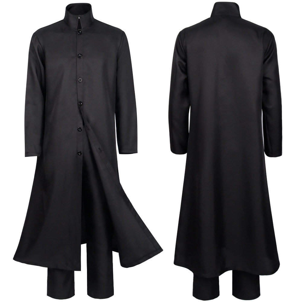 尼奥黑客帝国cos电影长款大衣cosplay风衣套装舞台民族服装