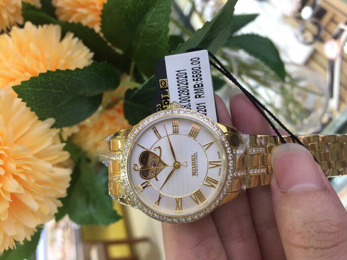 nobel诺贝尔手表新款女式钢带镂空自动自动机机械国产腕表