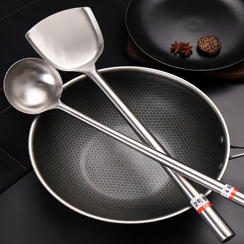 炒菜厨师大勺特厚勺手勺汤勺木柄师专用手勺子汤勺