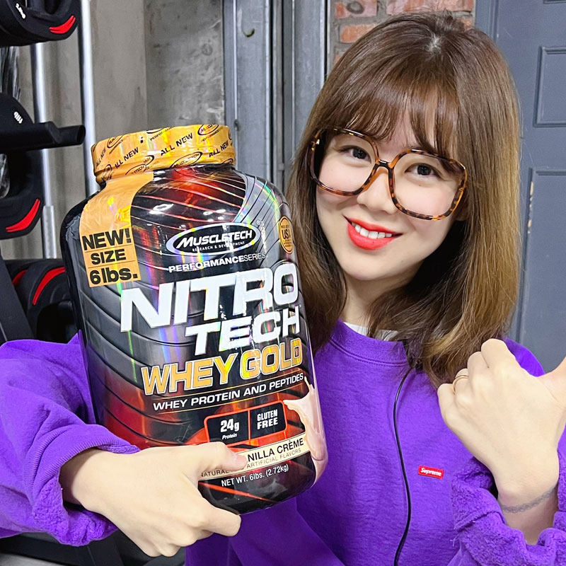 musclelab肌肉科技高性能金装正氮乳清蛋白粉6磅健身乳清蛋白