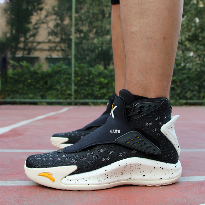 安踏篮球鞋男鞋2019冬季新款汤普森5代正代 kt5 高帮耐磨篮球战靴