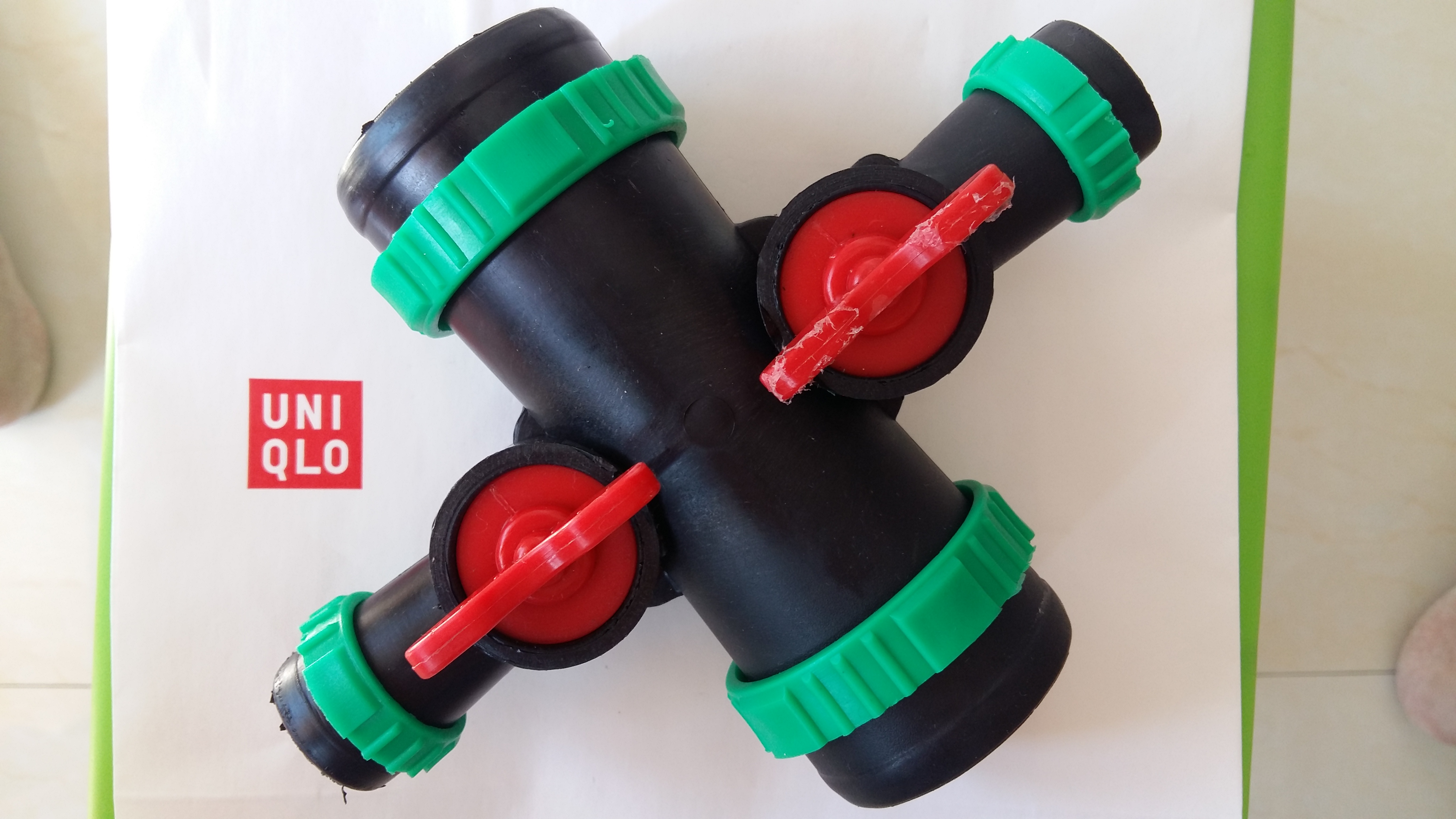 2寸转变1寸三通四通球阀开关弯头直通直接微喷带接头滴灌带配件