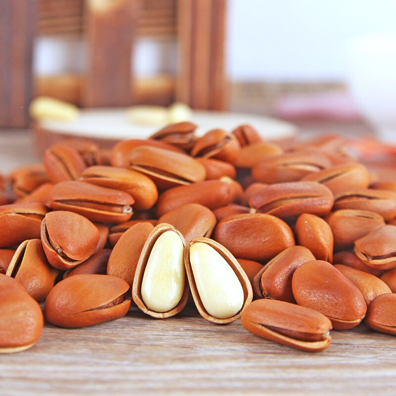 5斤炒货 2020年东北开口松子大颗粒特大坚果手剥野生原味大籽500g