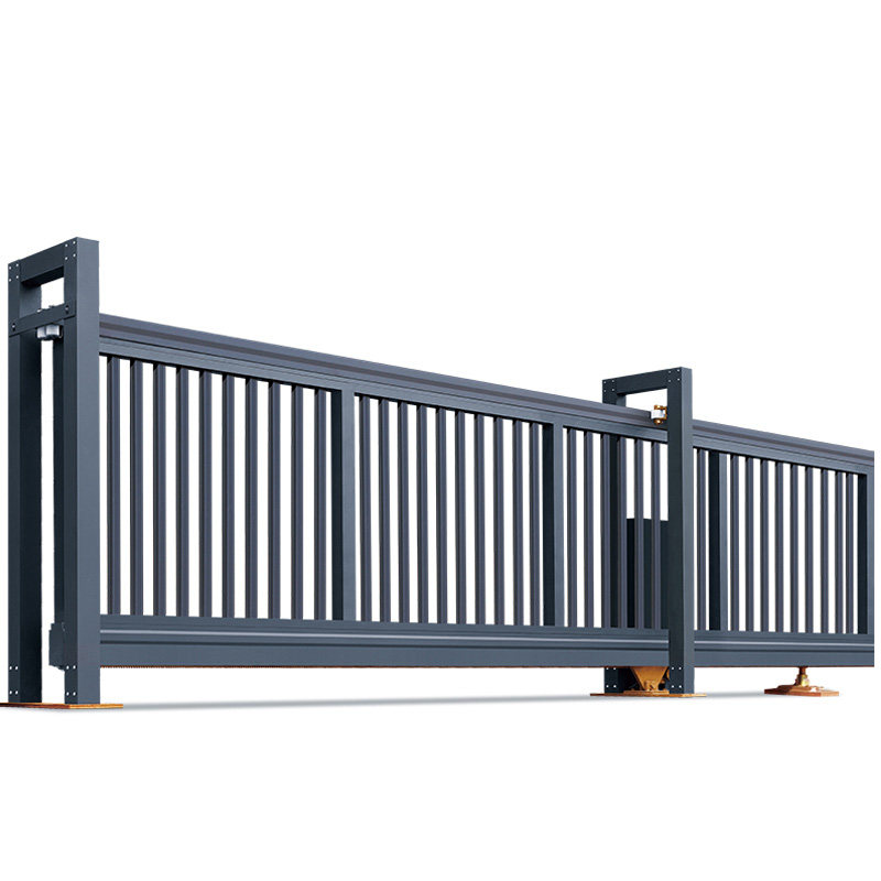 亮日工厂铝合金电动门悬浮门智能平移门伸缩门悬航门别墅直线大门