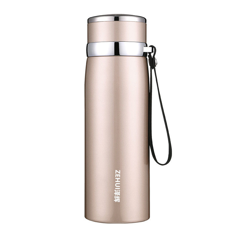 双狮大容量保温杯1000ml男士便携运动水壶不锈钢泡茶保温杯