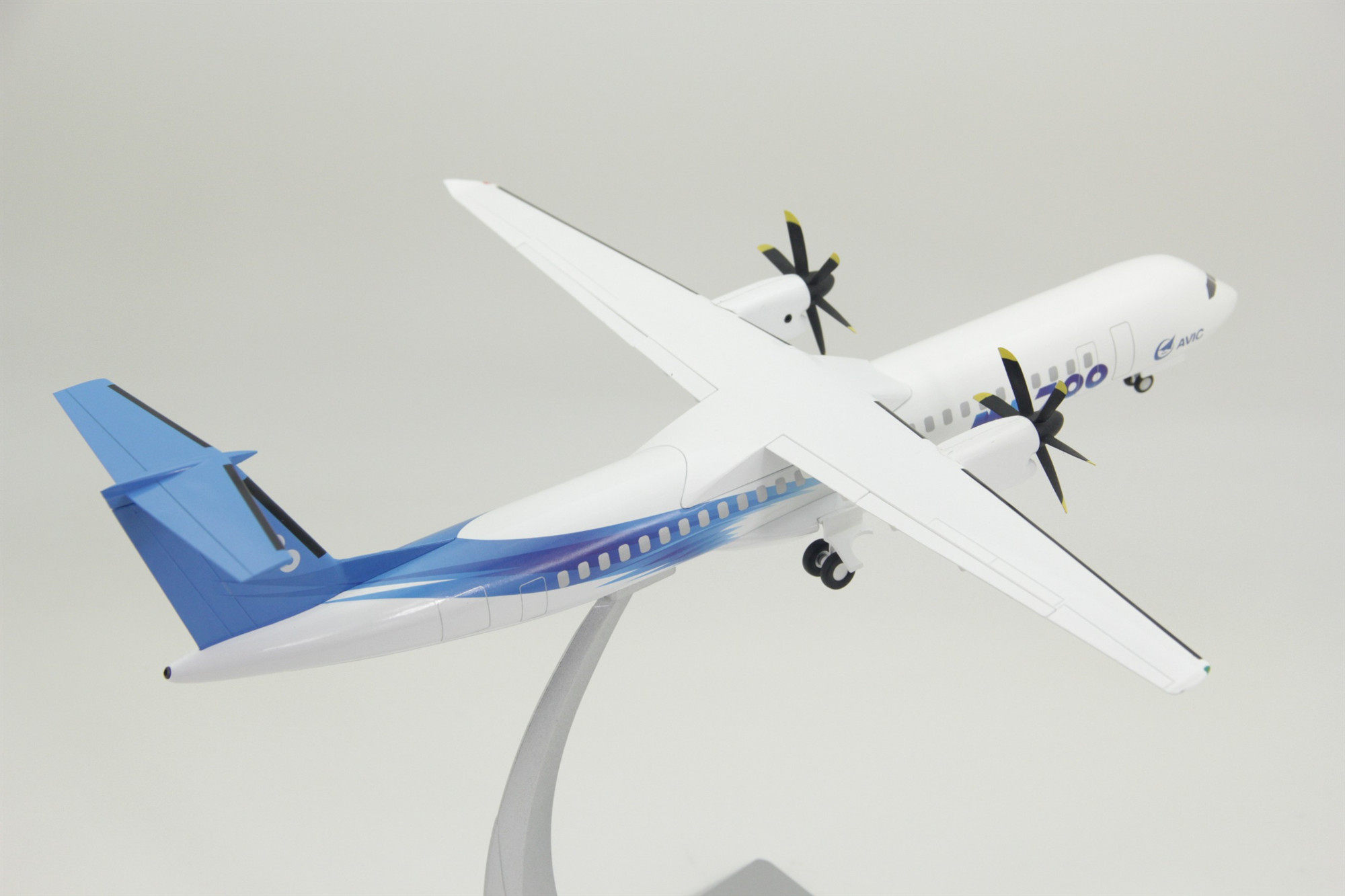 飞机模型新舟新型涡桨支线ma700合金运输机航模