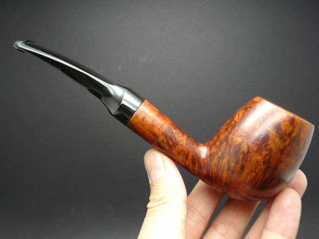 丹麦大师诺丁nording光面弯斗石楠木烟斗烟斗