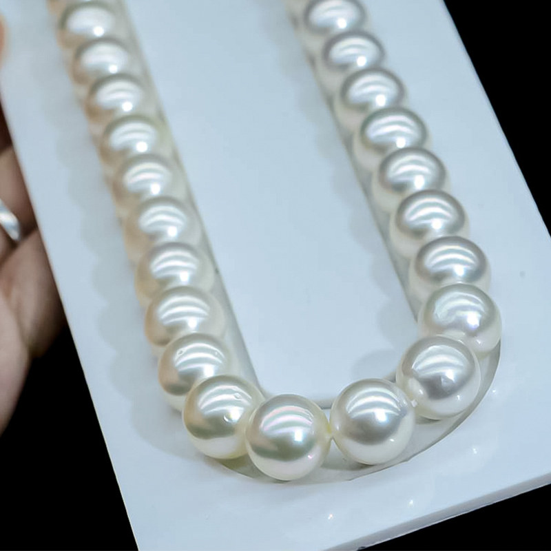 经典x004nb910mm南洋澳白海水珍珠串珠项链妈妈颈饰