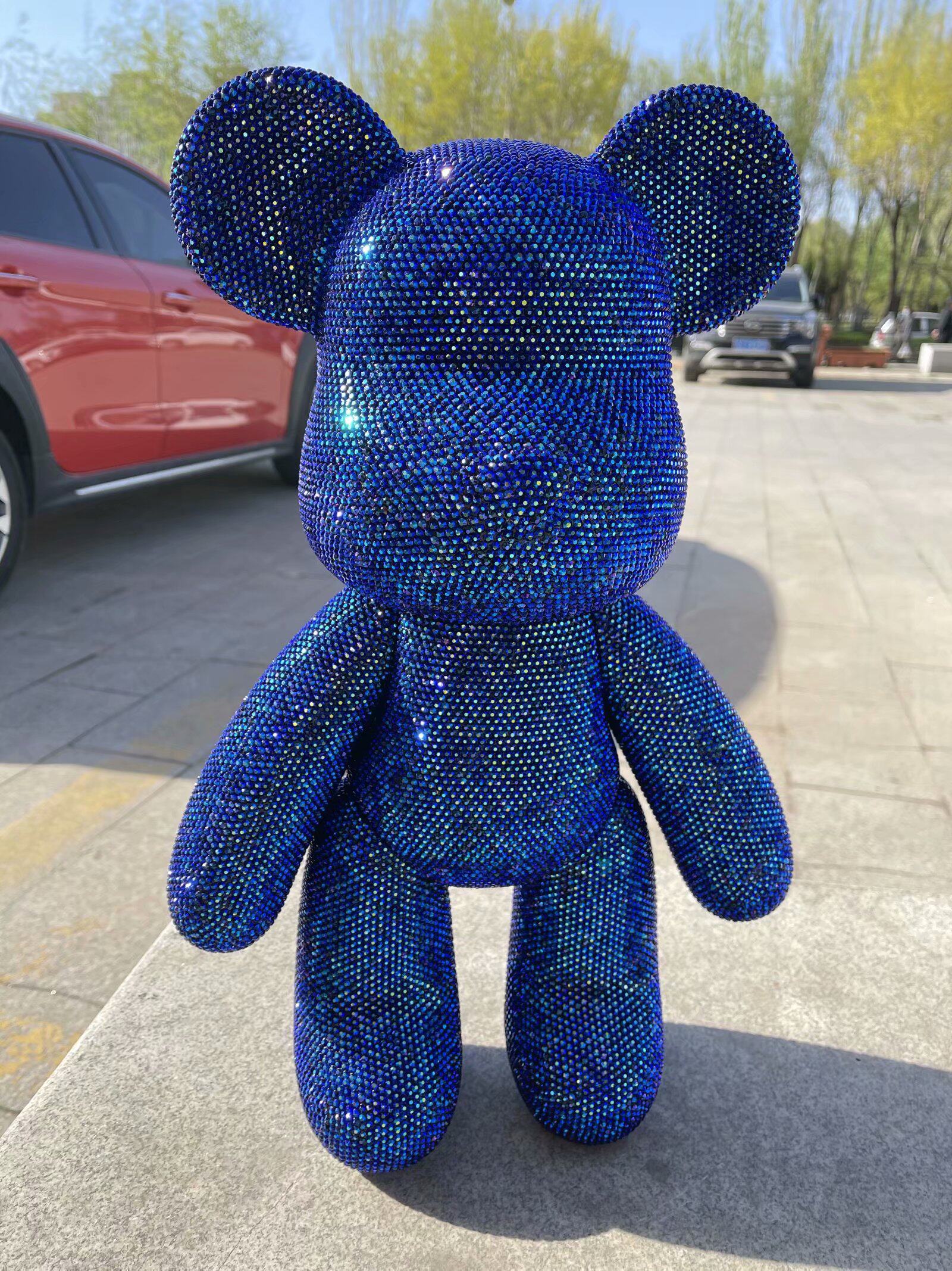 超大卡通创意贴钻礼品大钻熊礼品大号满钻熊厘米动漫水杯