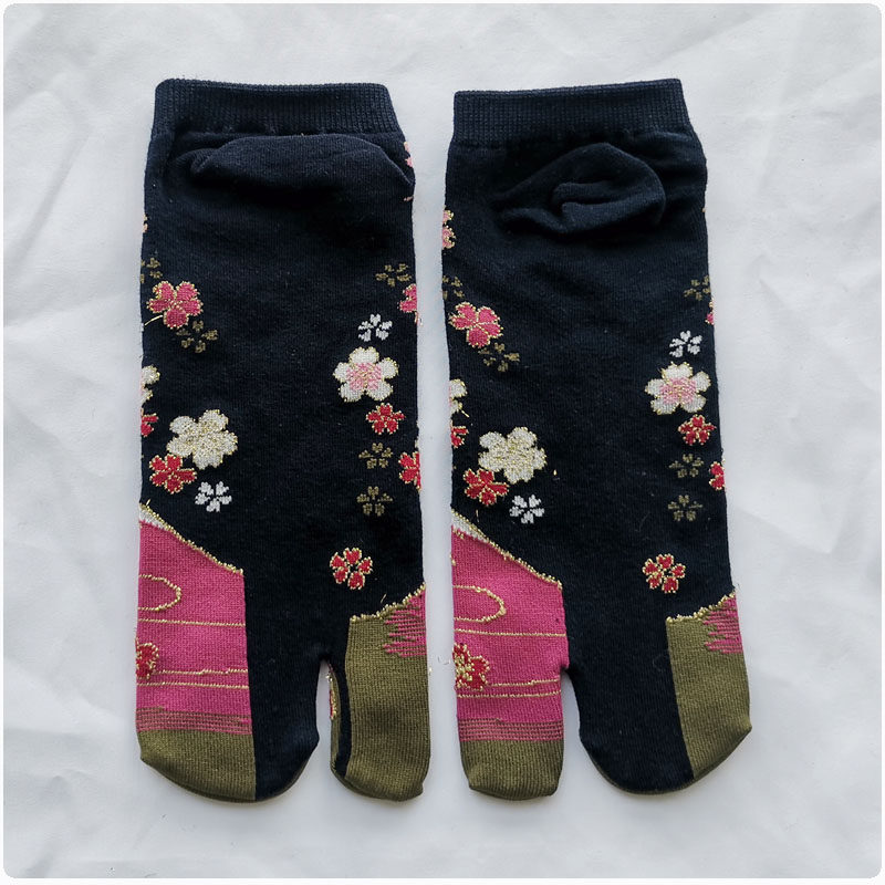 日式和风短袜二趾两指趾夹脚足袋木屐袜船袜女中筒袜