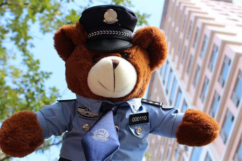 【定制版小熊】超萌的警察小熊泰迪毛绒玩具