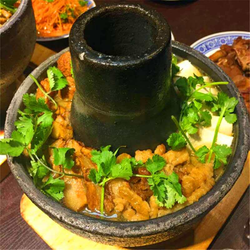 炖锅甘肃华亭特产木炭暖锅家用老式火锅手工制砂锅