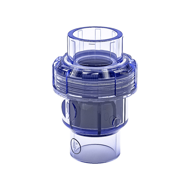 透明pvc止回阀排水管单向阀塑料下水管逆止止回阀