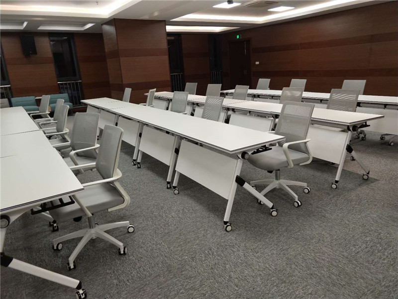 培训时尚扇形组合多人拼接圆桌教室梯形会议桌会议桌