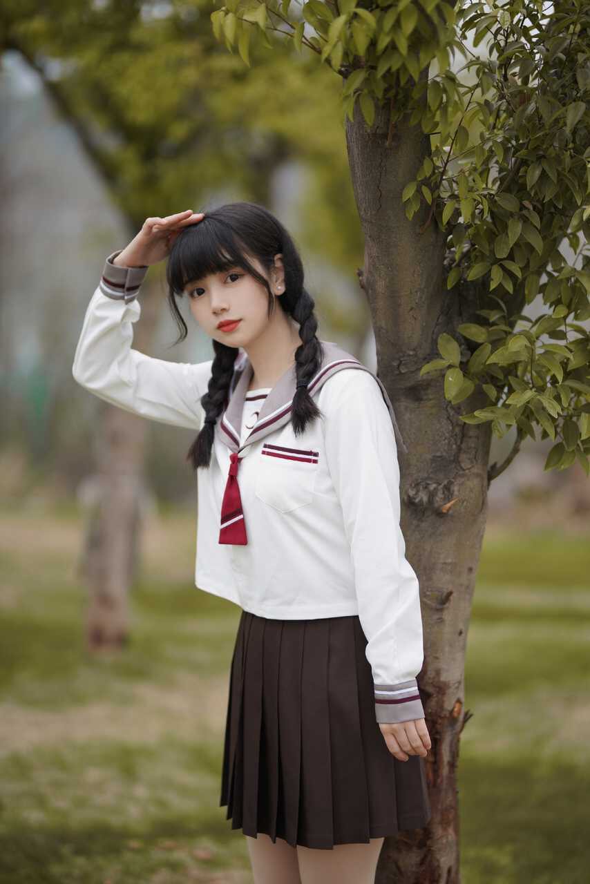 秋季心月二本异色套装羽毛学院水手jk原创学生校服