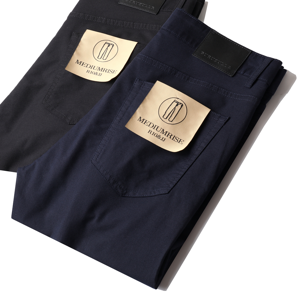 高端春夏薄款莫代尔男士舒适百搭微弹五袋款弹力原色修身休闲裤男