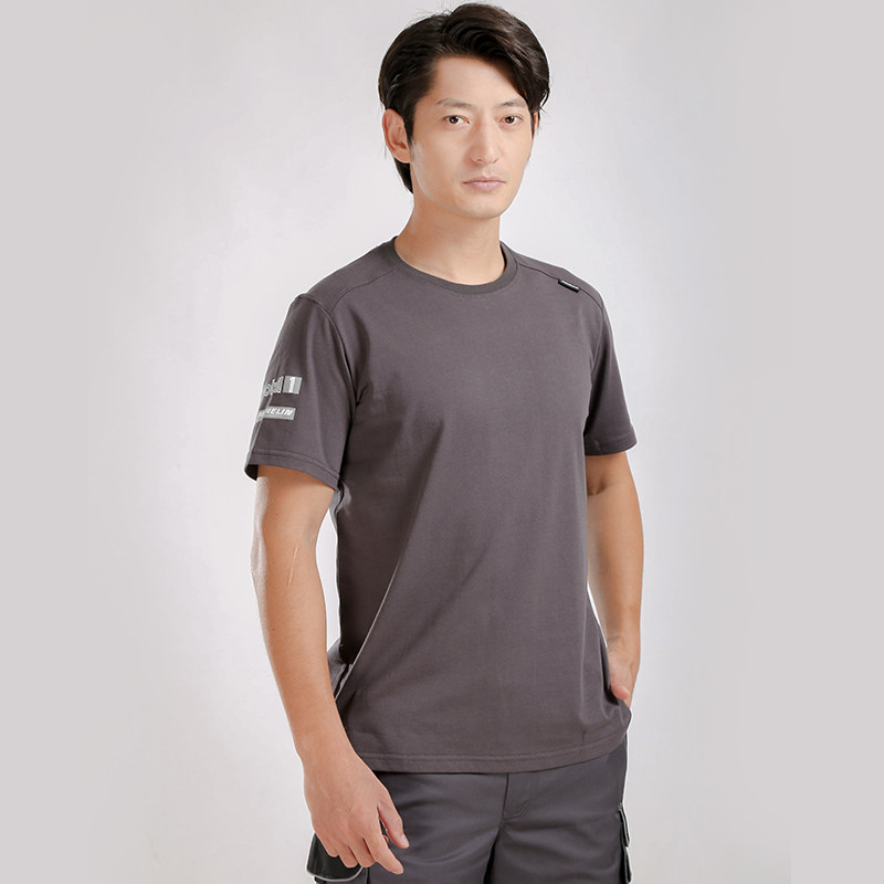 保时捷短袖4s售后新款汽车维修工作服夏装红色polo工装制服