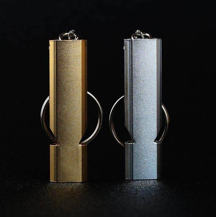 哨子金双求生口哨双管户外生存救生装备训练求生哨