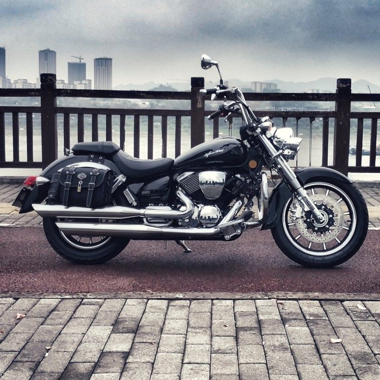 力帆摩托车v16kpm改装250d加宽前胎装饰灯射灯摩托车车灯