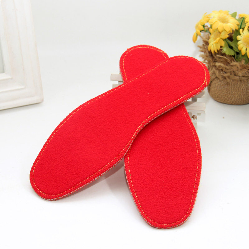 鞋垫四季款红本命年走鸿运加绒面喜庆结婚用品鞋垫