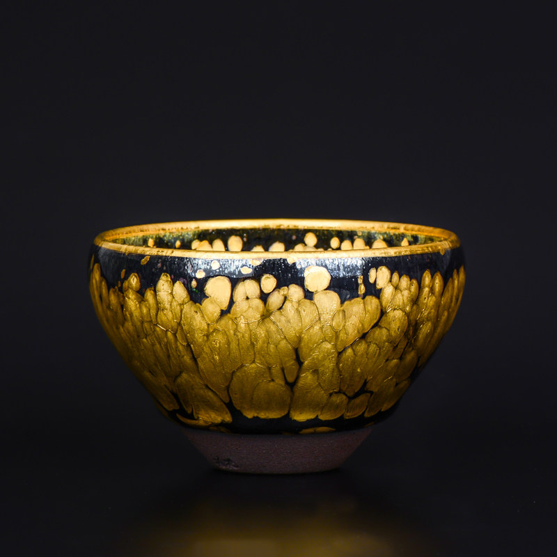 游超扶摇油滴黄金盏建阳建盏纯手工功夫茶杯主人杯天目茶盏单个