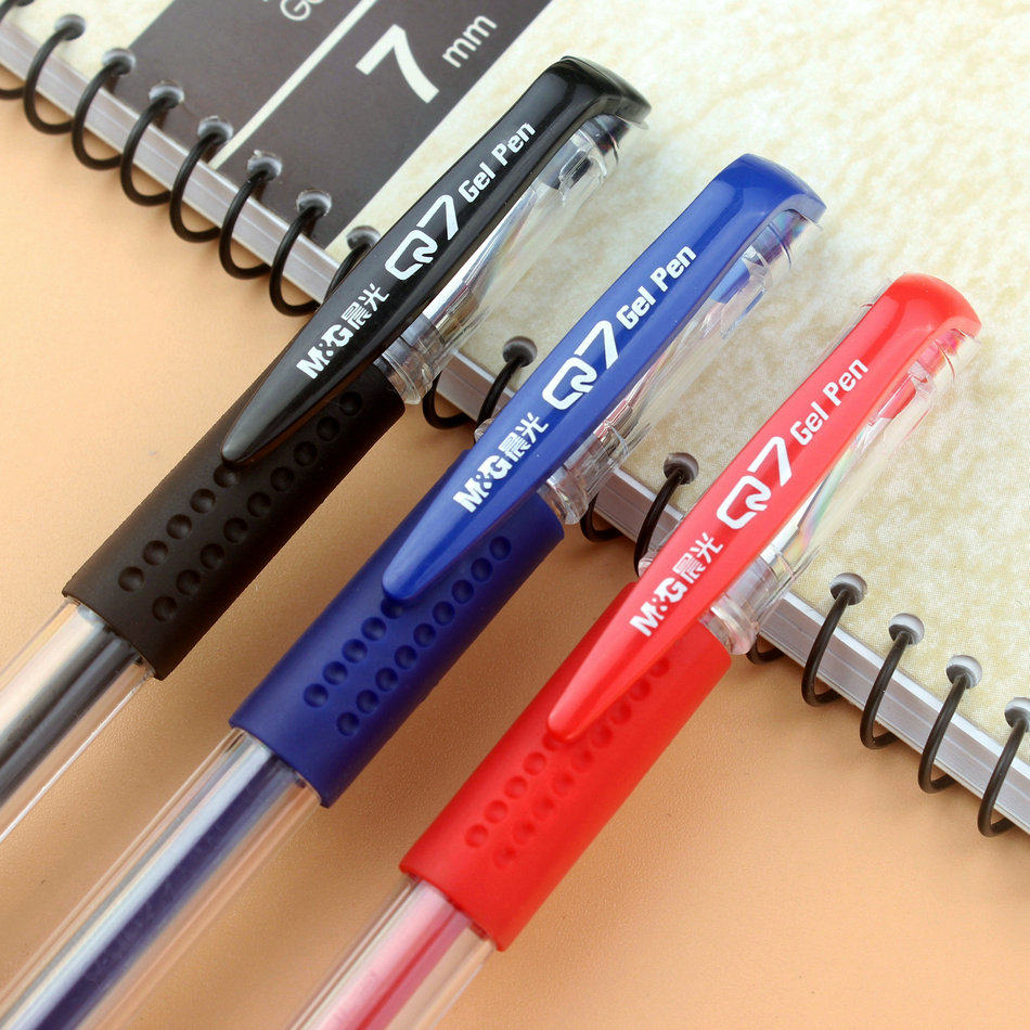 包邮晨光q7中性笔办公款式经济型防滑握笔减少中性笔