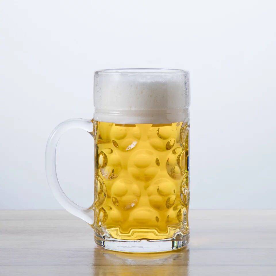 德国大容量扎啤杯无铅青岛专用啤酒杯创意精酿杯家用啤酒杯