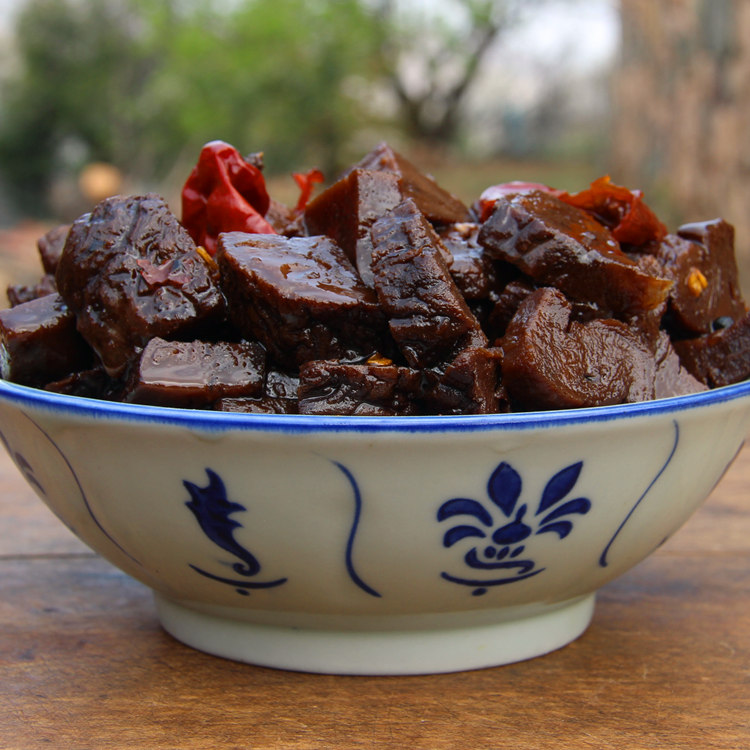 山东枣庄特产老咸菜疙瘩熟酱菜黑咸菜腌制500g 农家自制大缸咸菜