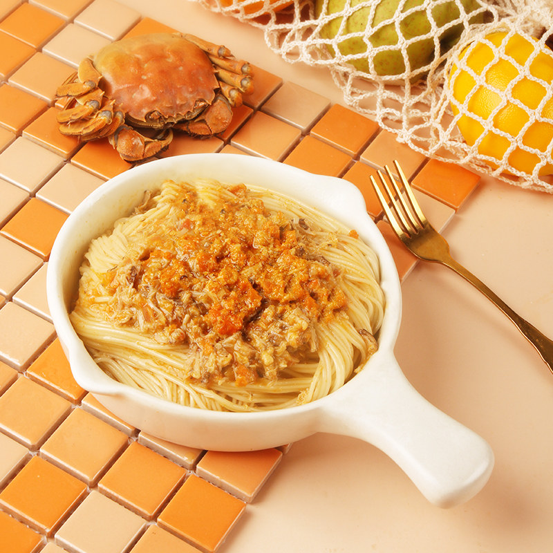 顺丰包邮不等蟹黄面蟹黄酱拌面方便速食蟹粉拉面蟹香