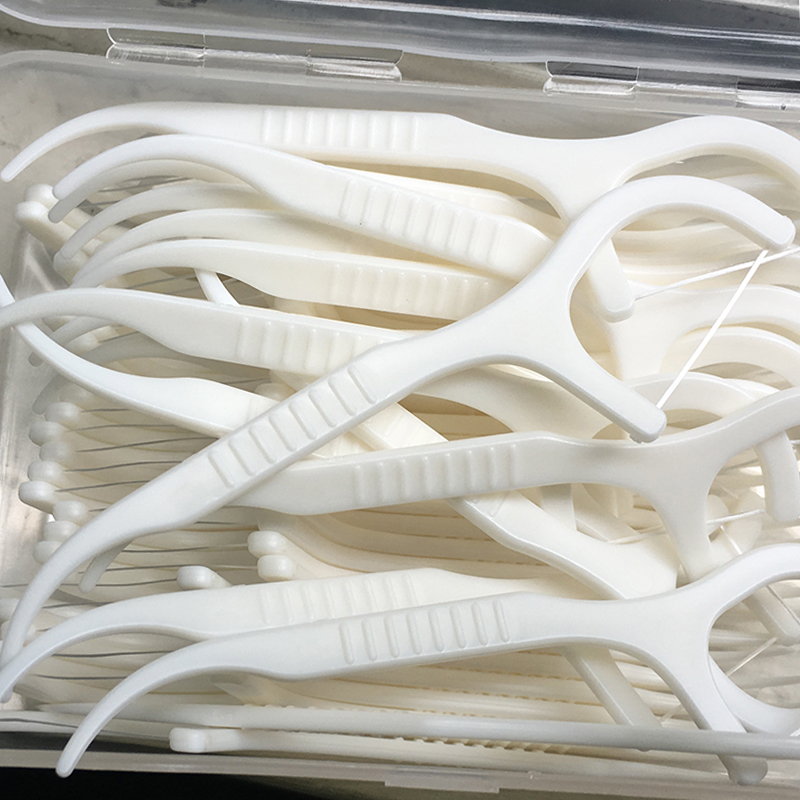 舒客舒克牙线牙线棒家庭装儿童正畸超细扁线剔线牙签线单独包装