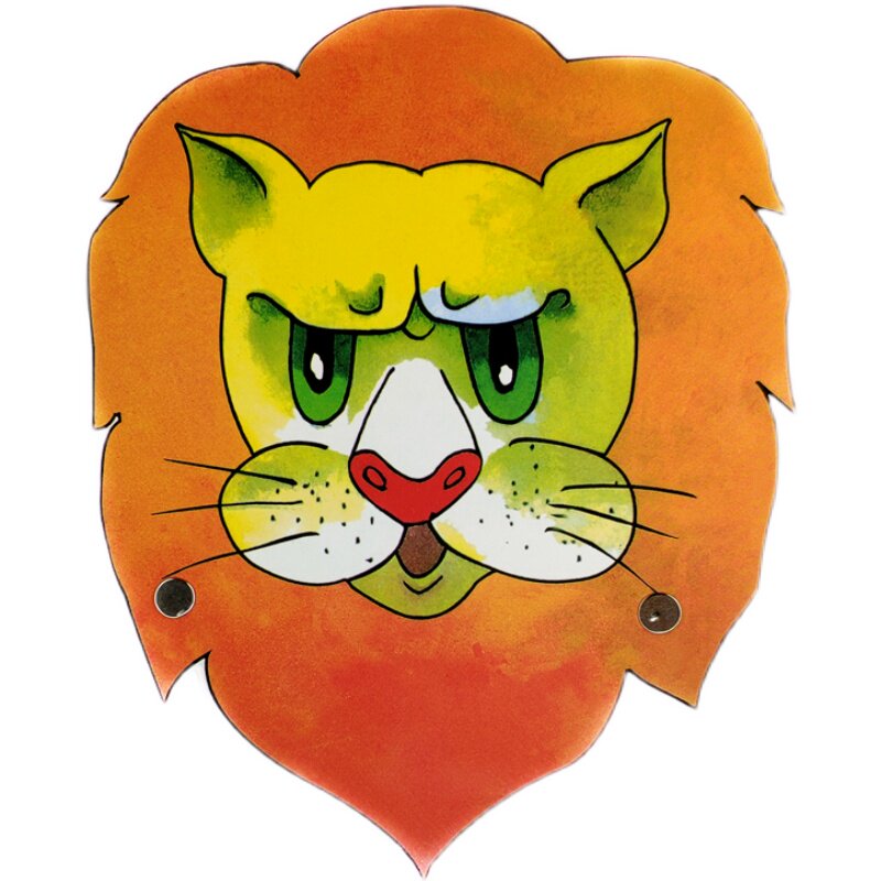 幼儿园舞台表演小动动物面具道具儿童游戏角色扮演老虎头饰