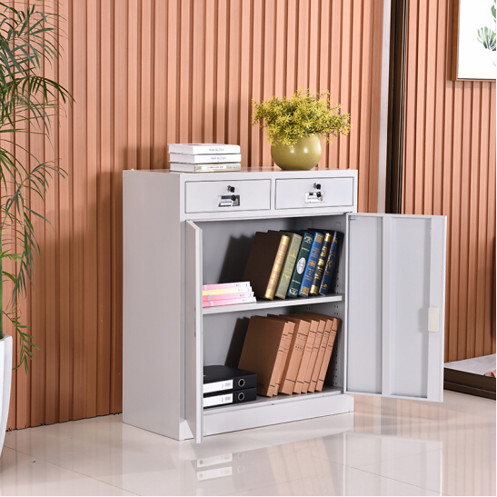 矮柜2斗下节分体鞋柜收纳储物家用铁皮柜整理矮柜