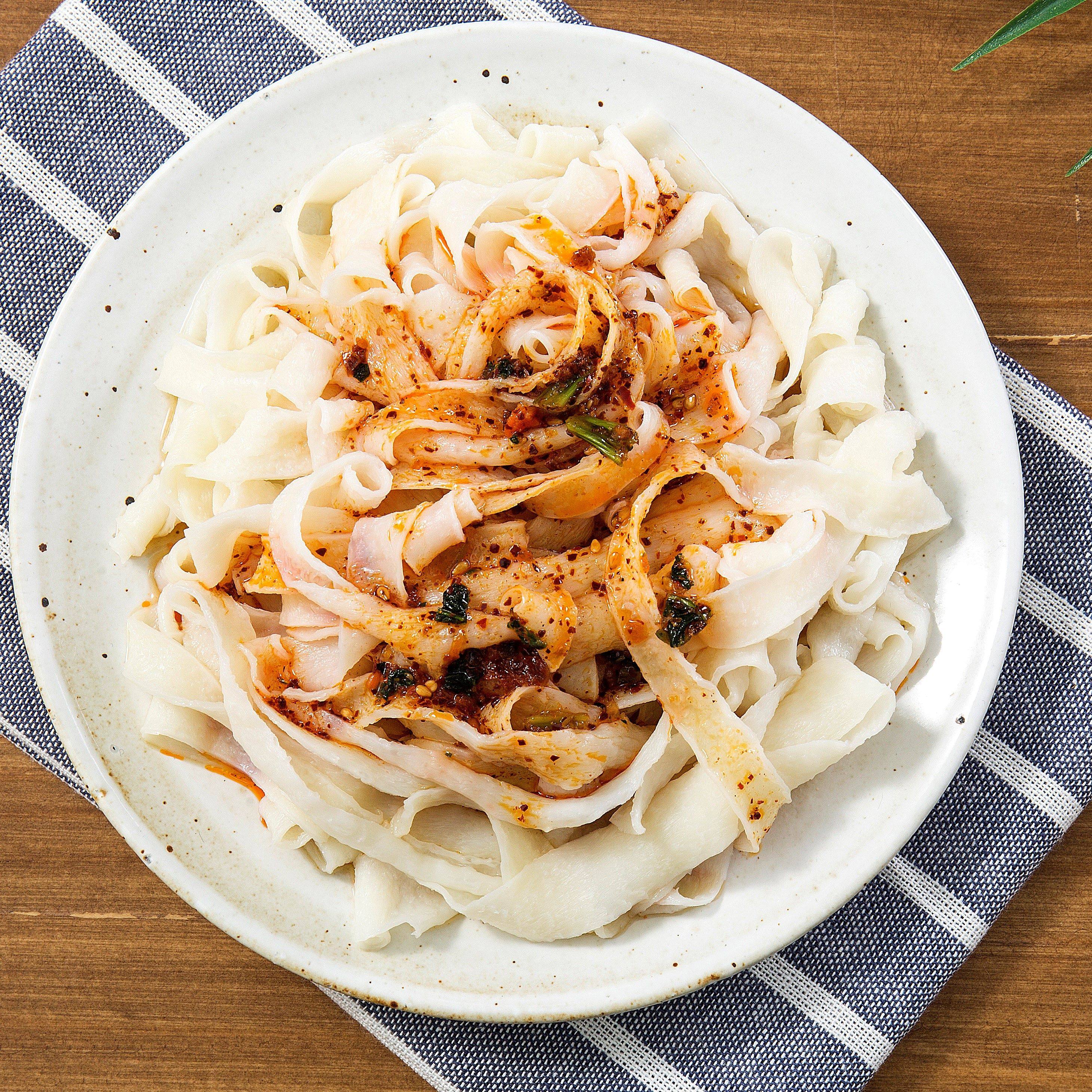 面皮顶大凉皮热汤10袋7种味道自选麻酱红油冲泡方便面