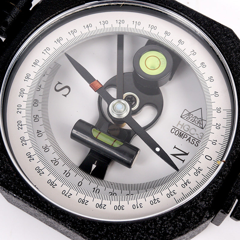 哈尔滨电子地质罗盘高精度指南针阻尼指针金属机身指南针