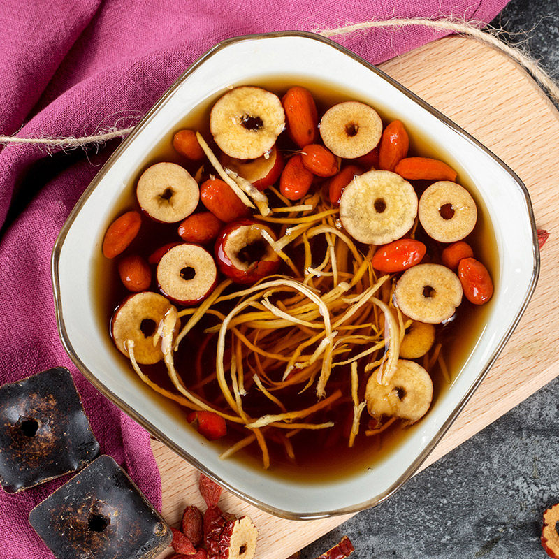 黑糖姜茶枸杞红枣茶手工红糖块老姜汤气血大姨妈月子经期女养生茶