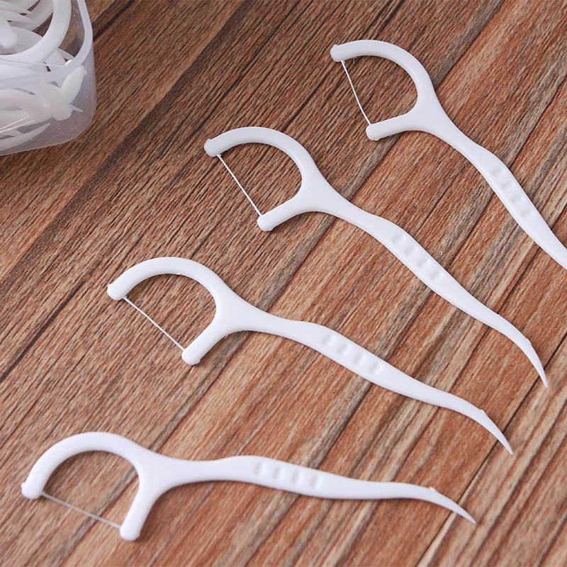 牙线双枪弓形牙齿清洁牙缝缝线超细扁线牙签牙线