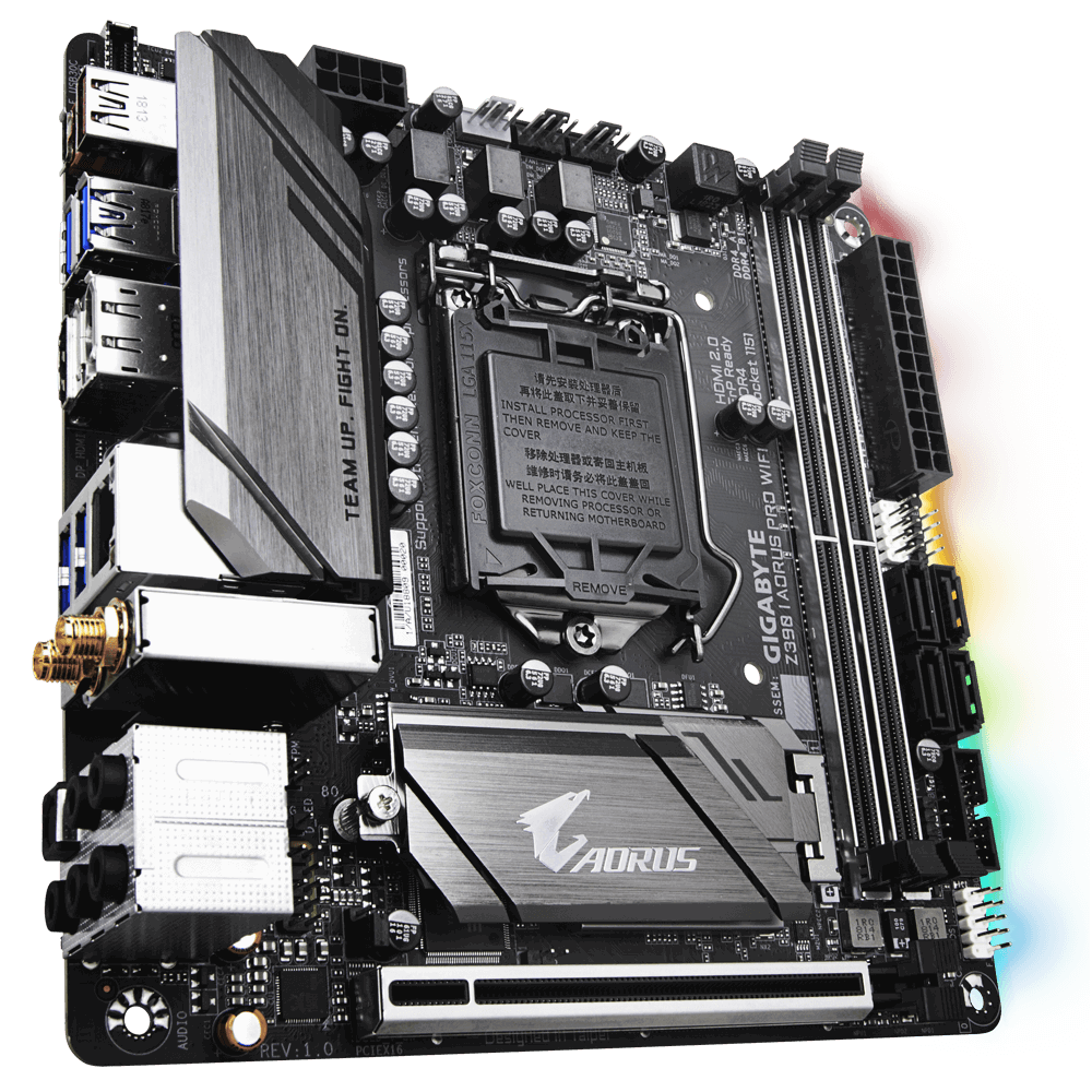 技嘉华硕z390iz490iintel9900k9700k10900kcpu主板itxcpu主板套装