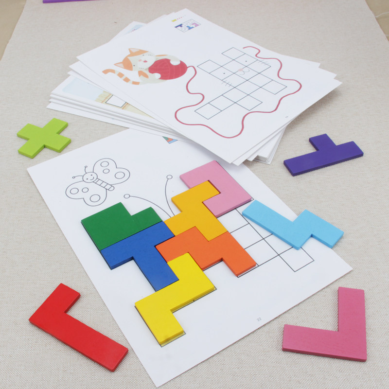 俄罗斯方块拼图智力345678岁儿童益智开发动脑小孩拼图