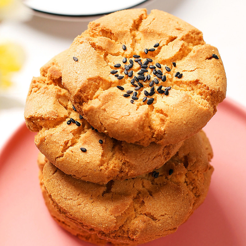 品诚诚如苏黑芝麻桃酥饼干传统糕点核桃500克传统中式糕点