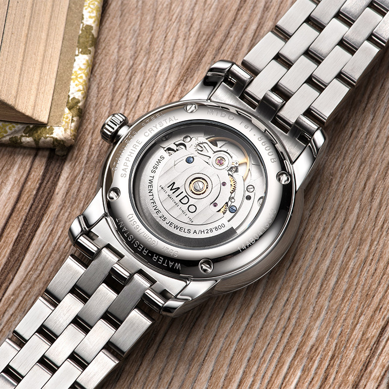 美度mido-贝伦赛丽系列m8600.4.76.1机械男表女情侣机械表瑞士腕表
