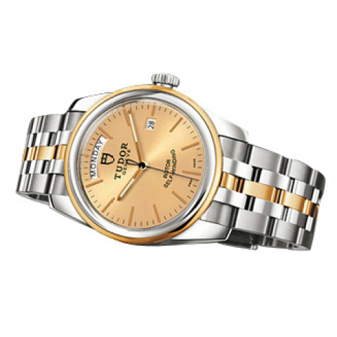 帝舵TUDOR骏珏系列星期日历型56003-68063香槟色自动机械男表帝驼