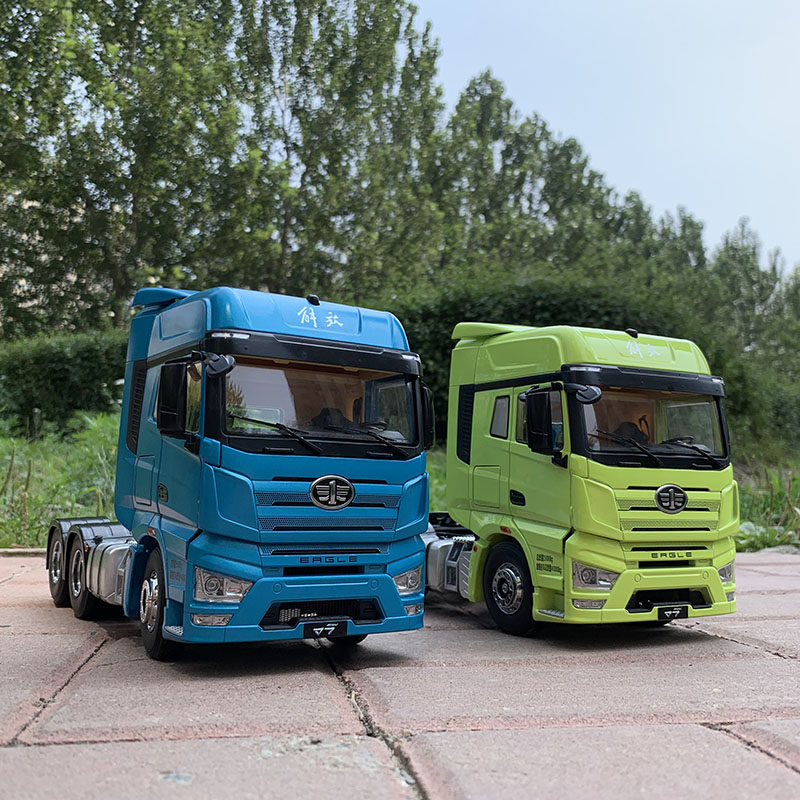 解放一汽原厂车模j7牵引头拖头合金仿真汽车模型车模