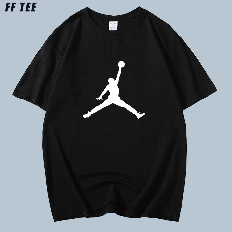 飞人aj潮牌衣服体恤大码女装男女篮球短袖t恤