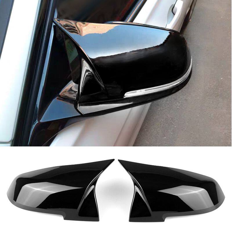 适用于宝马后视镜x12x3x4x5x6e90e93gt碳纤维牛角倒车镜