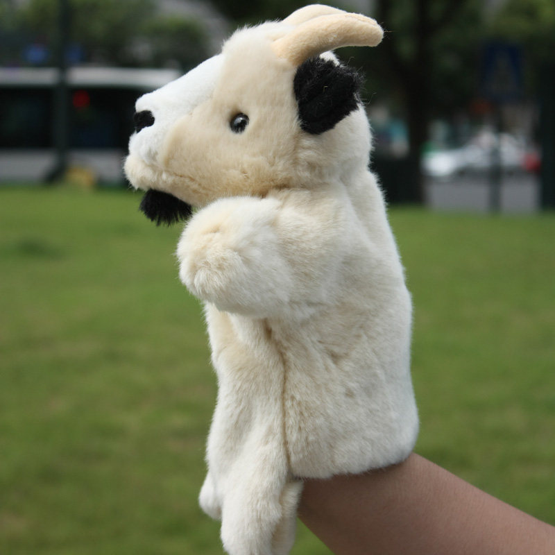 山羊小羊手偶手套儿童玩具毛绒动物宝宝手偶