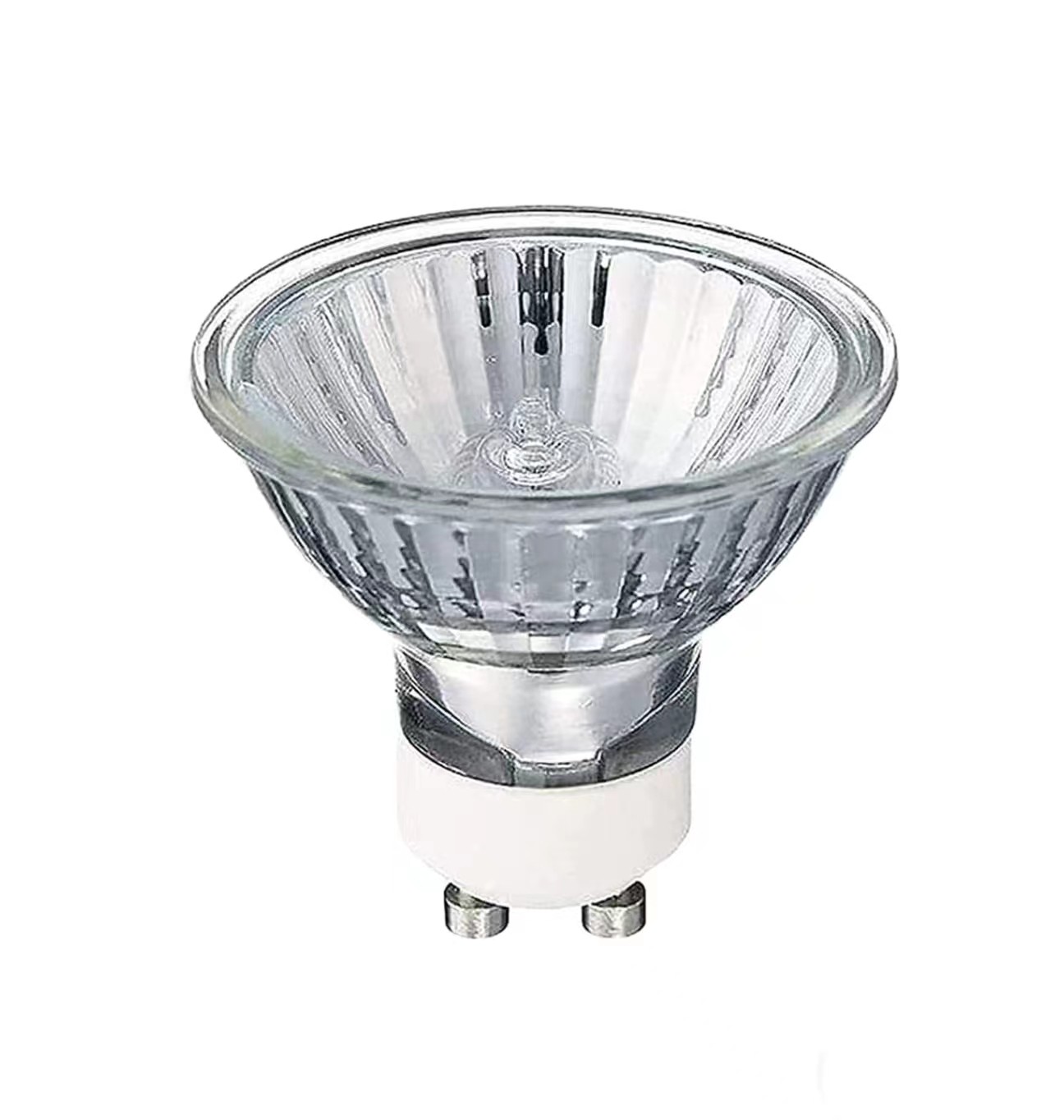 gu10石英卤素灯杯220v35w50w射灯有盖卡口包卤钨灯