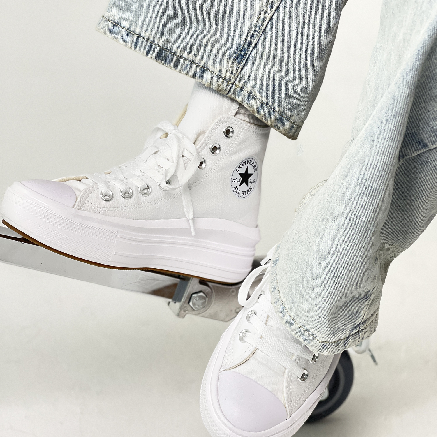 匡威allstarmove典高运动休闲男女女鞋厚底568497c帆布鞋