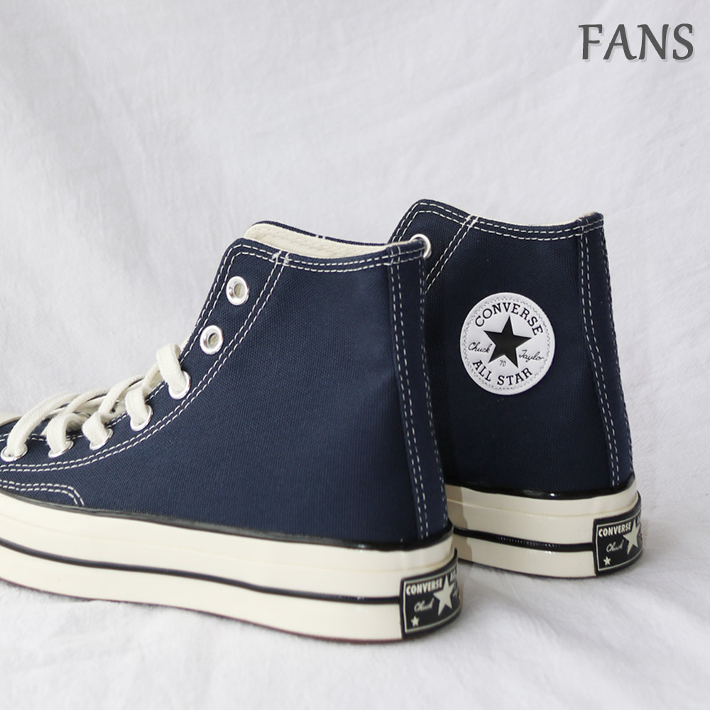 converse匡威1970s高帮经典三星标黑高帆布鞋女低帮板鞋男162050c