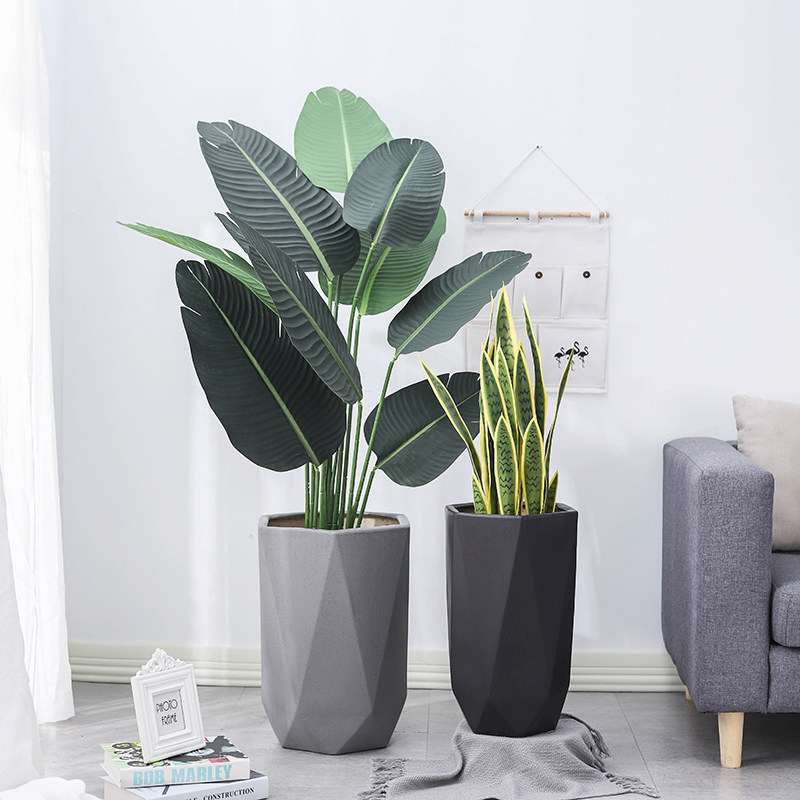花盆北欧特大号陶瓷简约室内客厅落地创意意高花盆