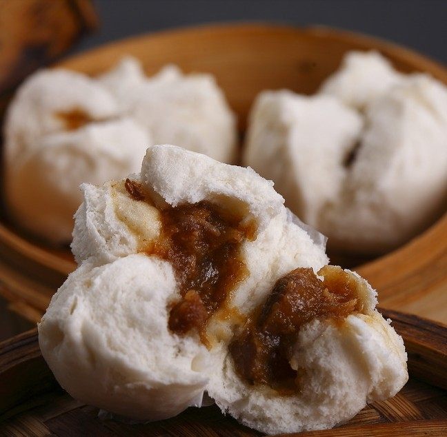 广式叉烧烧包点心笑口12个蜜汁港式粤港早餐包点